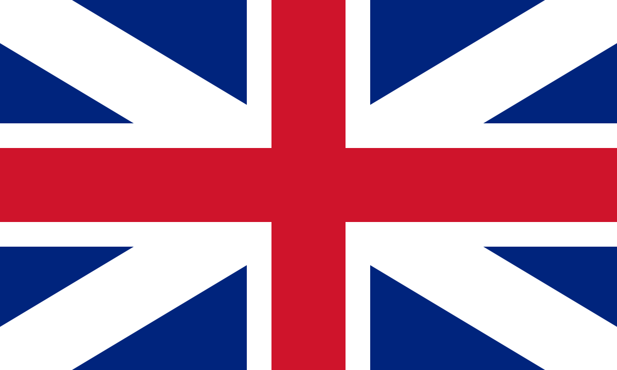 British flag - Switch to English language