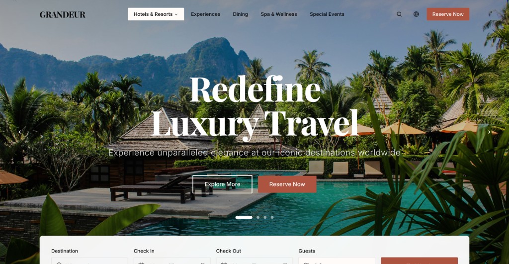 Hotel Grandeur - Luxury hotel prototype (Grandeur Hotels & Resorts)